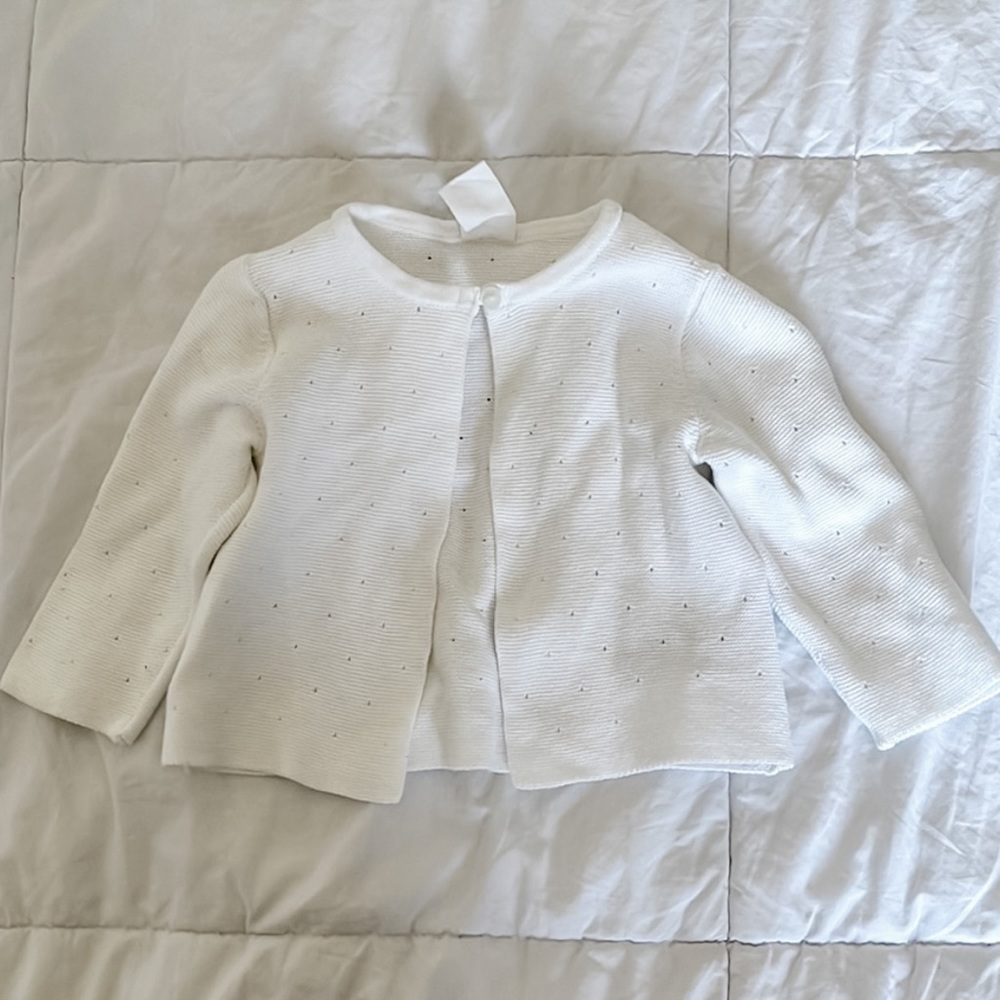 White Cardigan | H&M | 2-4 months